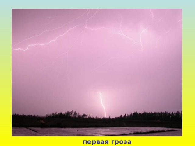 первая гроза 