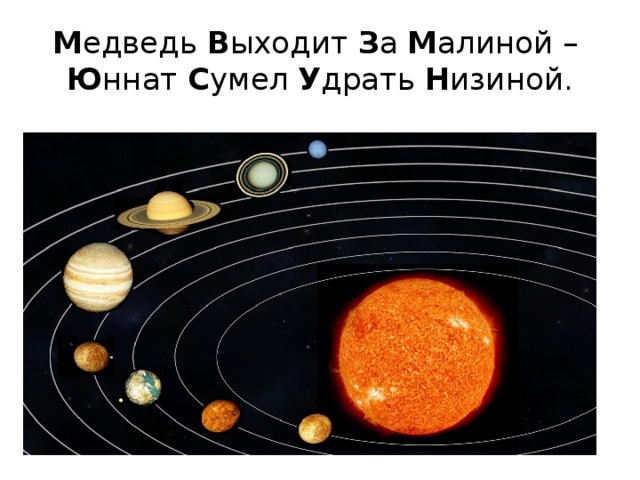 М едведь В ыходит З а М алиной –  Ю ннат С умел У драть Н изиной. 