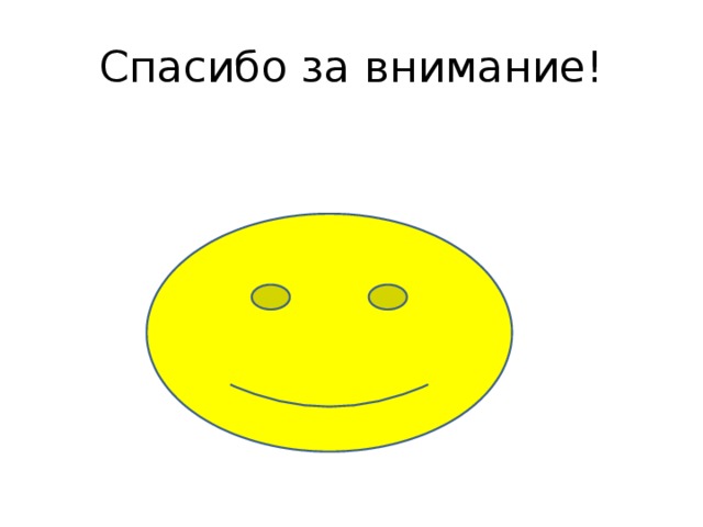 Спасибо за внимание! 