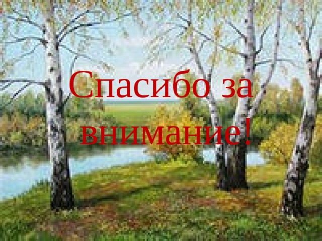 Спасибо за внимание! 