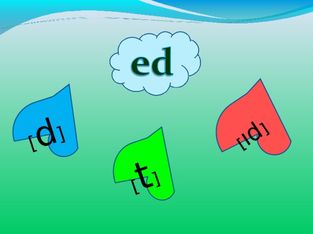[ d ] [ t ] [ ıd ] 