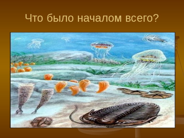 Что было началом всего? 
