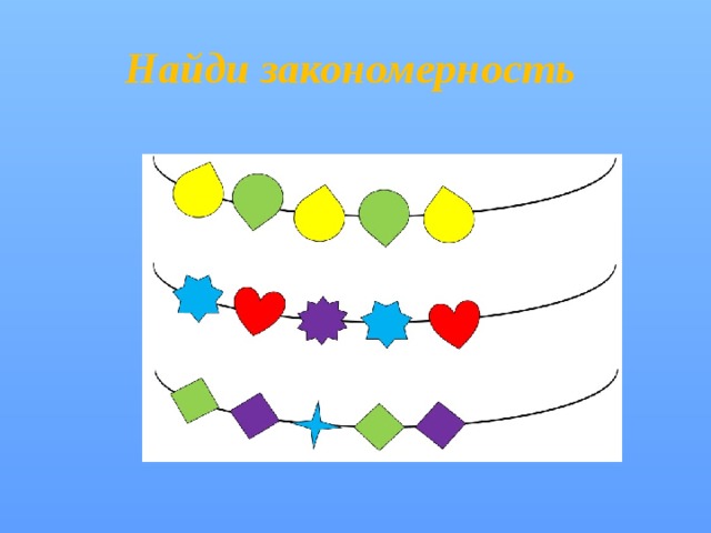 Найди закономерность 
