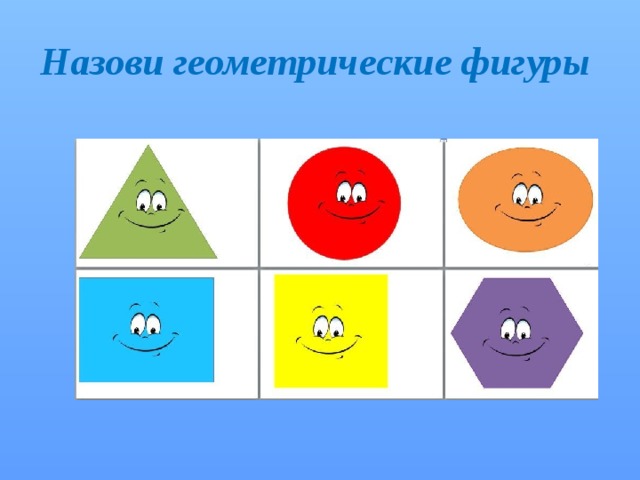 Назови геометрические фигуры 