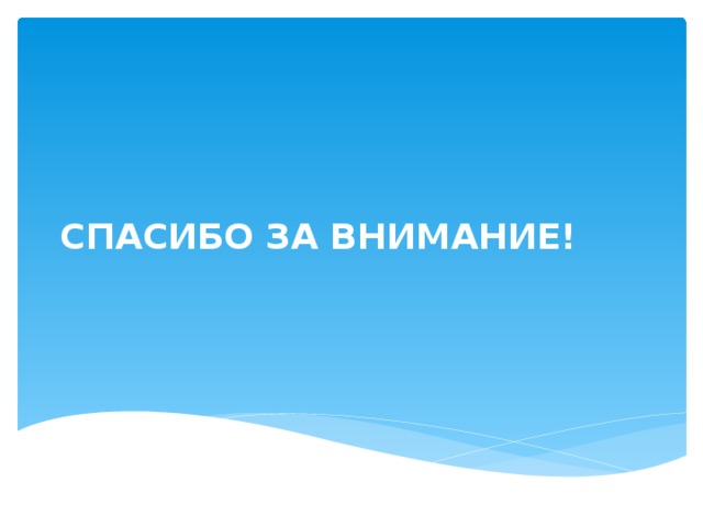 СПАСИБО ЗА ВНИМАНИЕ! 