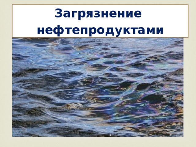 Загрязнение нефтепродуктами 