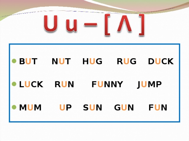  B U T N U T H U G R U G D U CK  L U CK R U N F U NNY J U MP  M U M U P S U N G U N F U N 