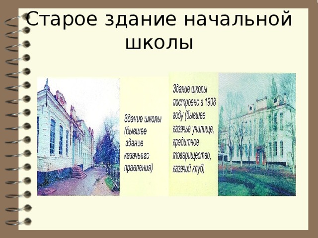 Старое здание начальной школы 