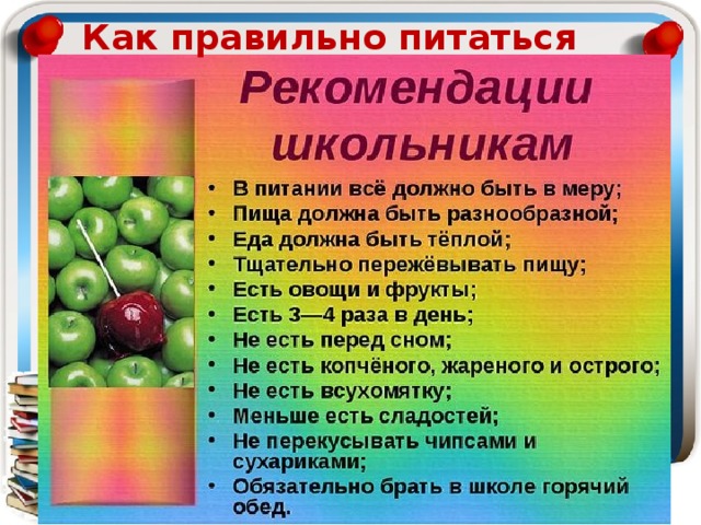 Как правильно питаться 