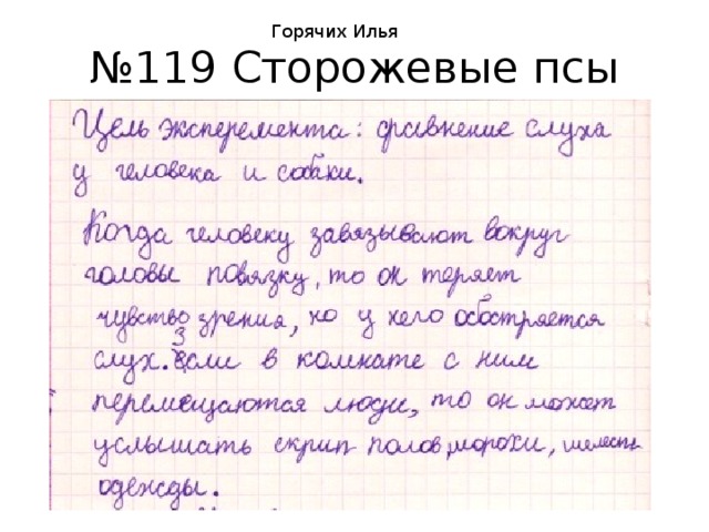 Горячих Илья № 119 Сторожевые псы 