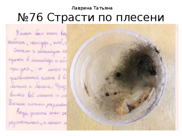 Лаврина Татьяна № 76 Страсти по плесени 