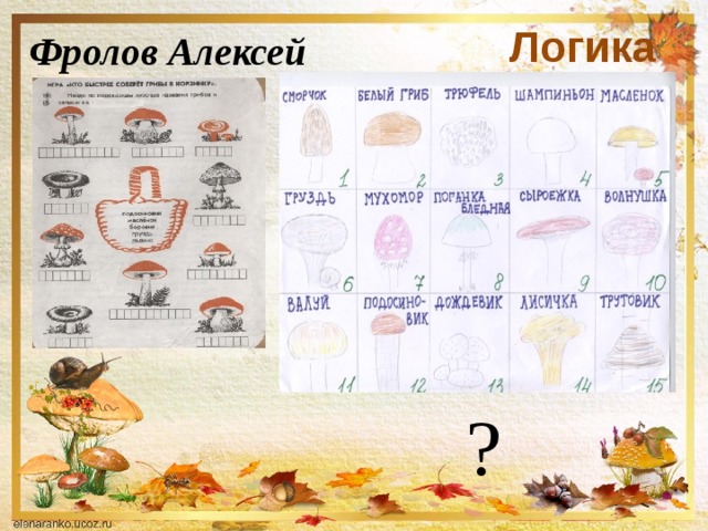 Логика Фролов Алексей ? 