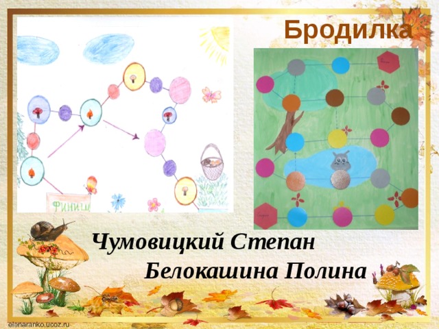  Бродилка Чумовицкий Степан  Белокашина Полина 