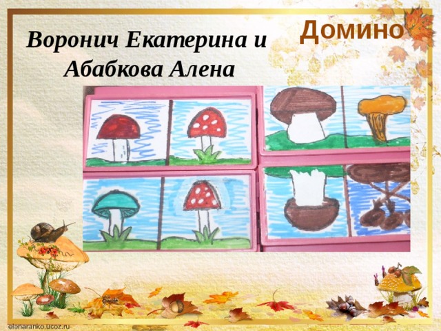 Домино Воронич Екатерина и Абабкова Алена 