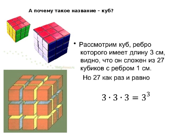 А почему такое название – куб?   