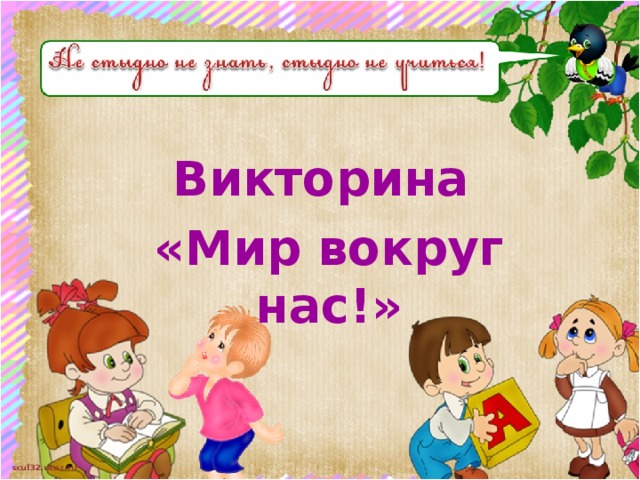 Викторина «Мир вокруг нас!» 