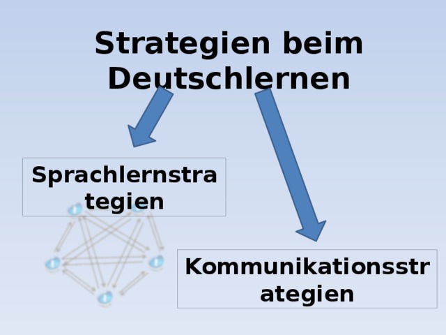 Strategien beim Deutschlernen Sprachlernstrategien Kommunikationsstrategien 