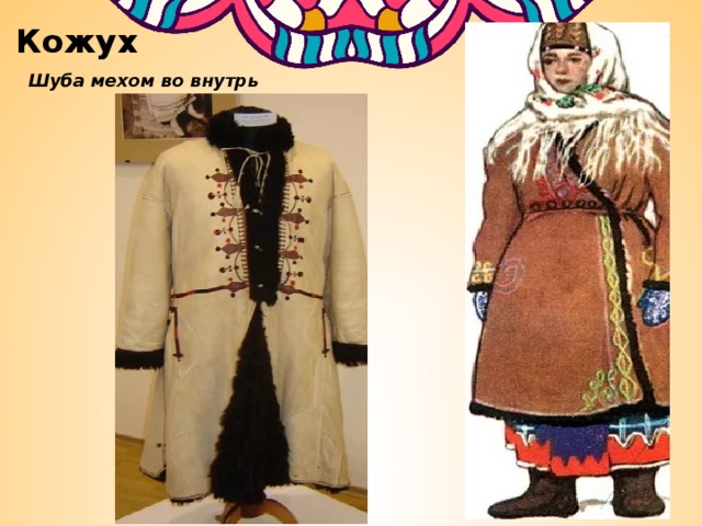 Кожух Шуба мехом во внутрь 