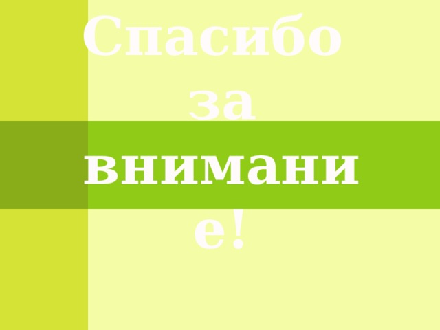 Спасибо  за внимание! 