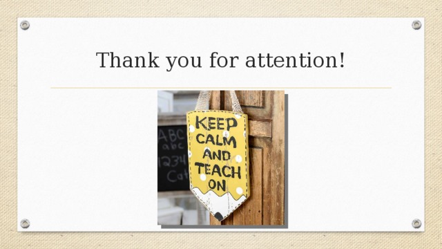 Thank you for attention! 