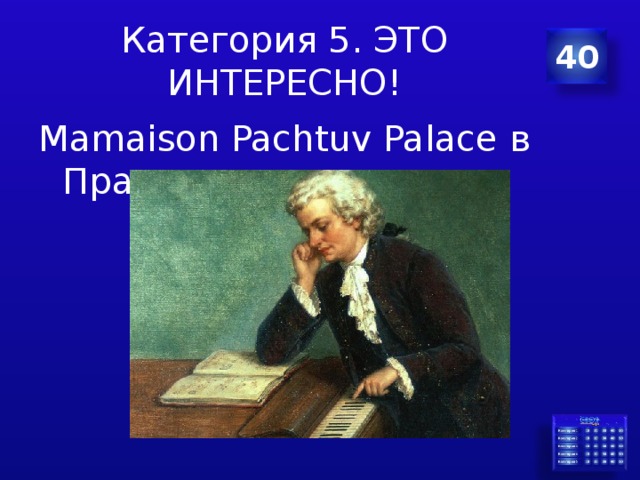 Категория 5. ЭТО ИНТЕРЕСНО! 40 Mamaison Pachtuv Palace в Праге 