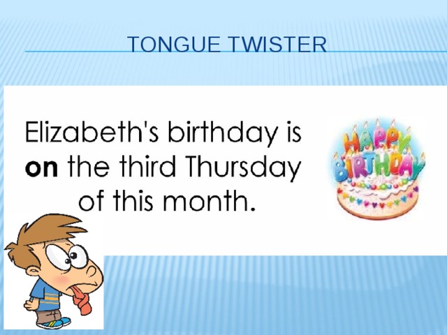 Tongue twister