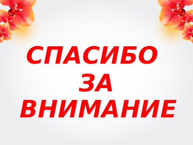 СПАСИБО ЗА ВНИМАНИЕ