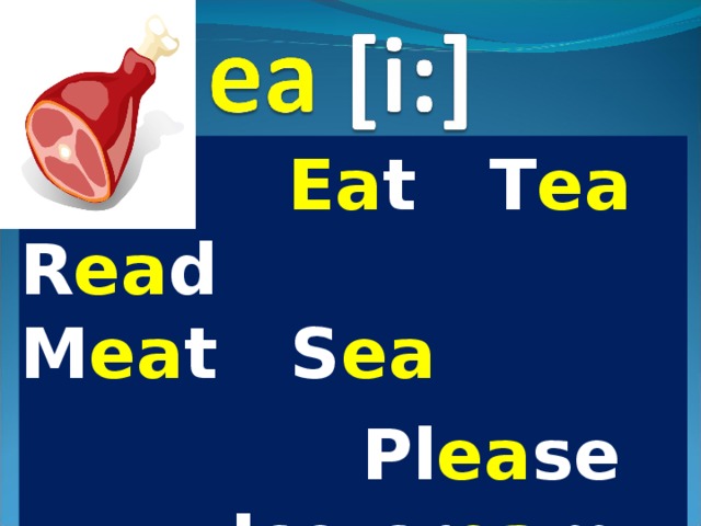  Ea t T ea R ea d     M ea t S ea  Pl ea se     Ice - cr ea m J ea ns 