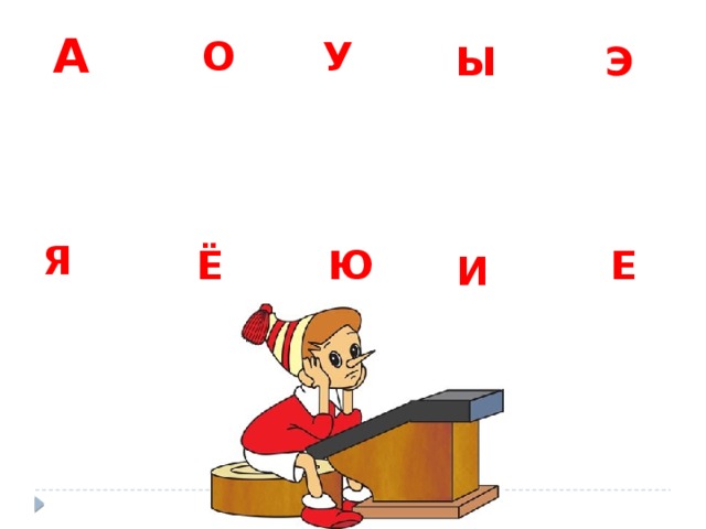 А О У Ы Э Я Е Ё Ю И