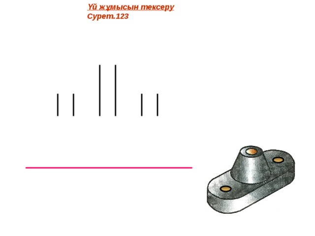 Үй жұмысын тексеру Сурет.123 