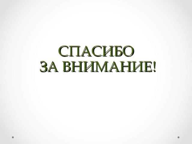 СПАСИБО  ЗА ВНИМАНИЕ! 