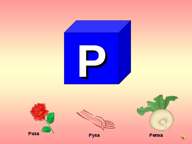 Р Роза Рука  Репка 