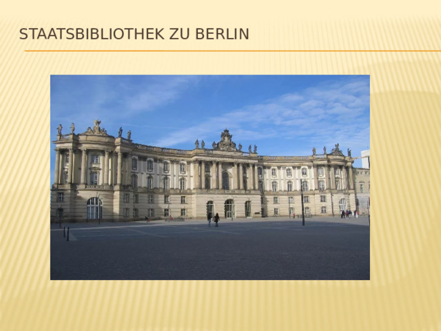 Staatsbibliothek zu Berlin   