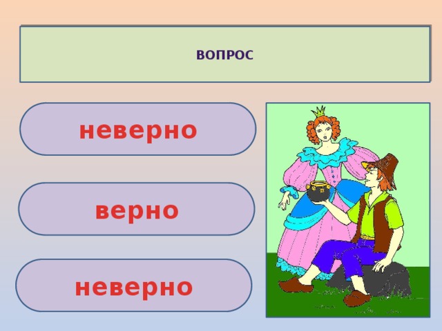 ВОПРОС неверно верно неверно 