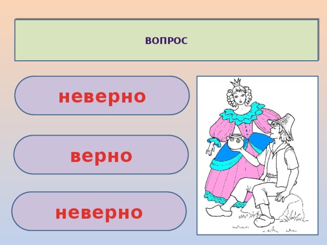 ВОПРОС неверно верно неверно 