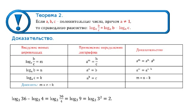 Теорема 2 . Доказательство. 