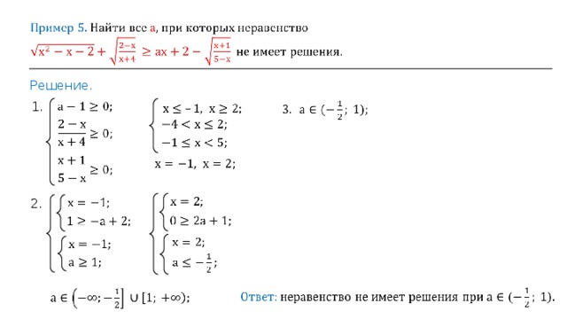 Решение. 1. 2. 