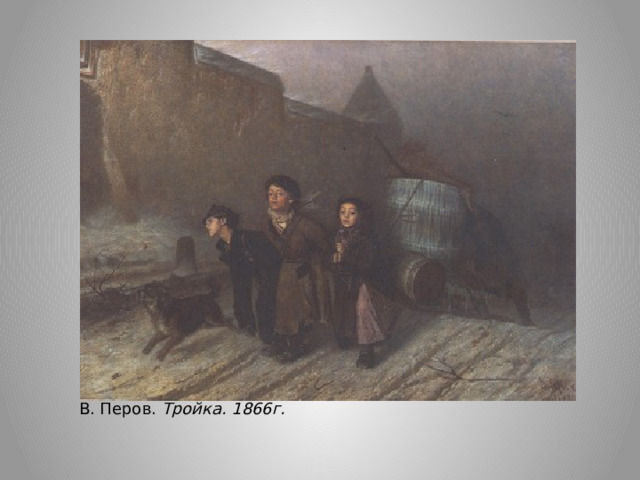 перов В. Перов. Тройка. 1866г. 