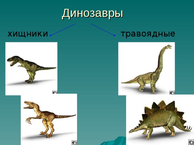 Динозавры хищники травоядные 
