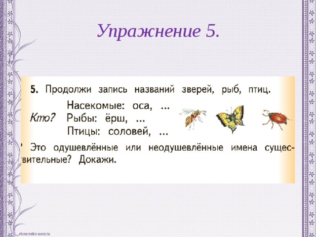 Упражнение 5. 