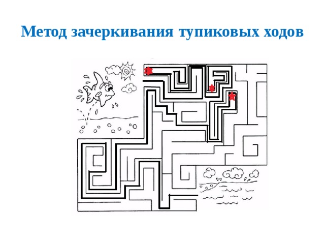 Метод зачеркивания тупиковых ходов 
