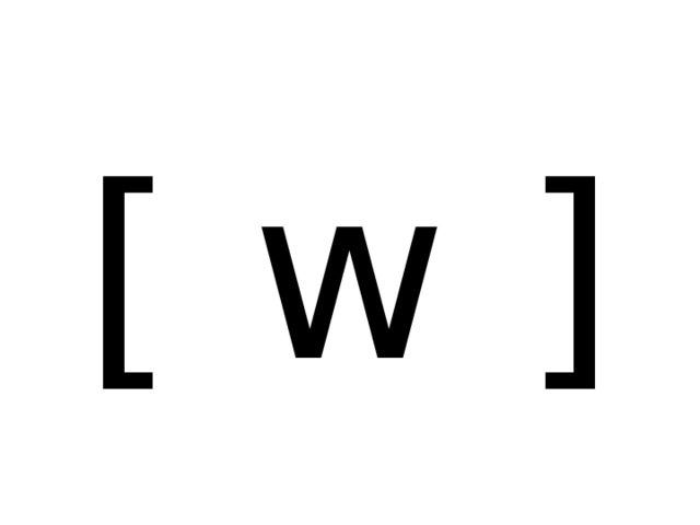 [ w ] 