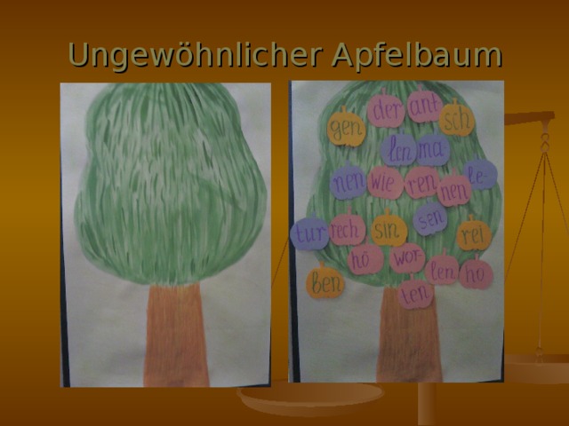 Ungewöhnlicher Apfelbaum 