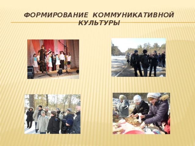 Формирование коммуникативной культуры 