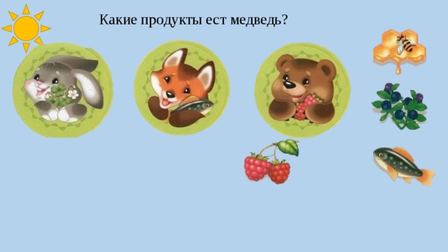Какие продукты ест медведь? 