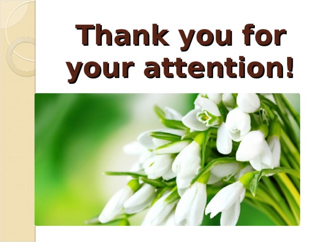 Thank you for your attention! 