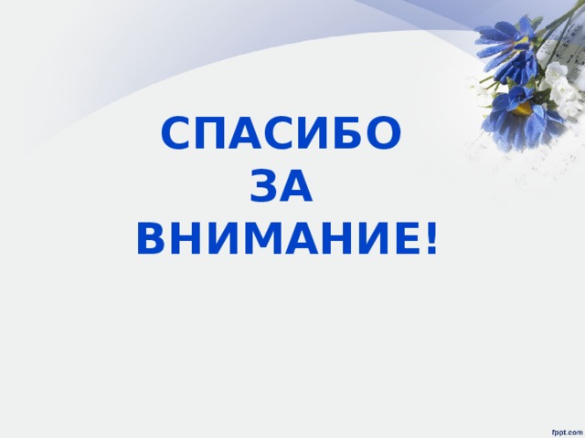 СПАСИБО  ЗА  ВНИМАНИЕ! 
