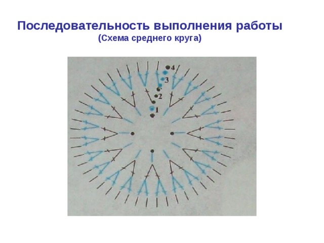 Последовательность выполнения работы  (Схема среднего круга) 