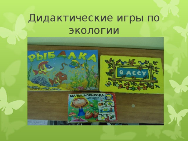 Дидактические игры по экологии 