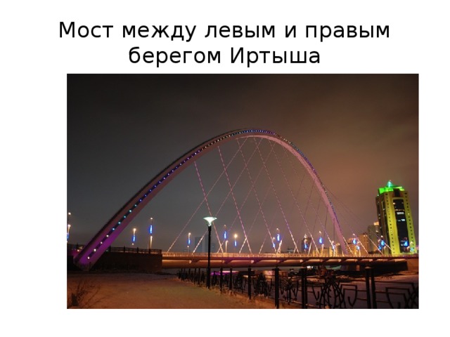 Мост между левым и правым берегом Иртыша 